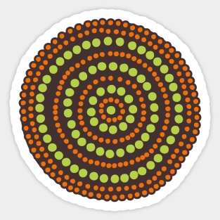 Awesome Aboriginal Dot Art Sticker